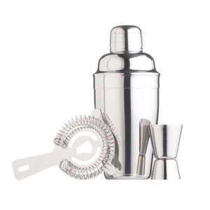 BarCraft Stainless Steel 3 Piece Cocktail Set