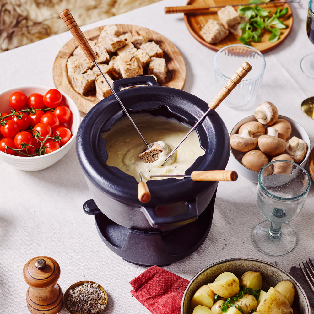 Beka Nori Cast Iron Fondue Set 20cm / Black