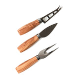 Berard Cheese Knife Set with Olivewood Handle / Set of 3