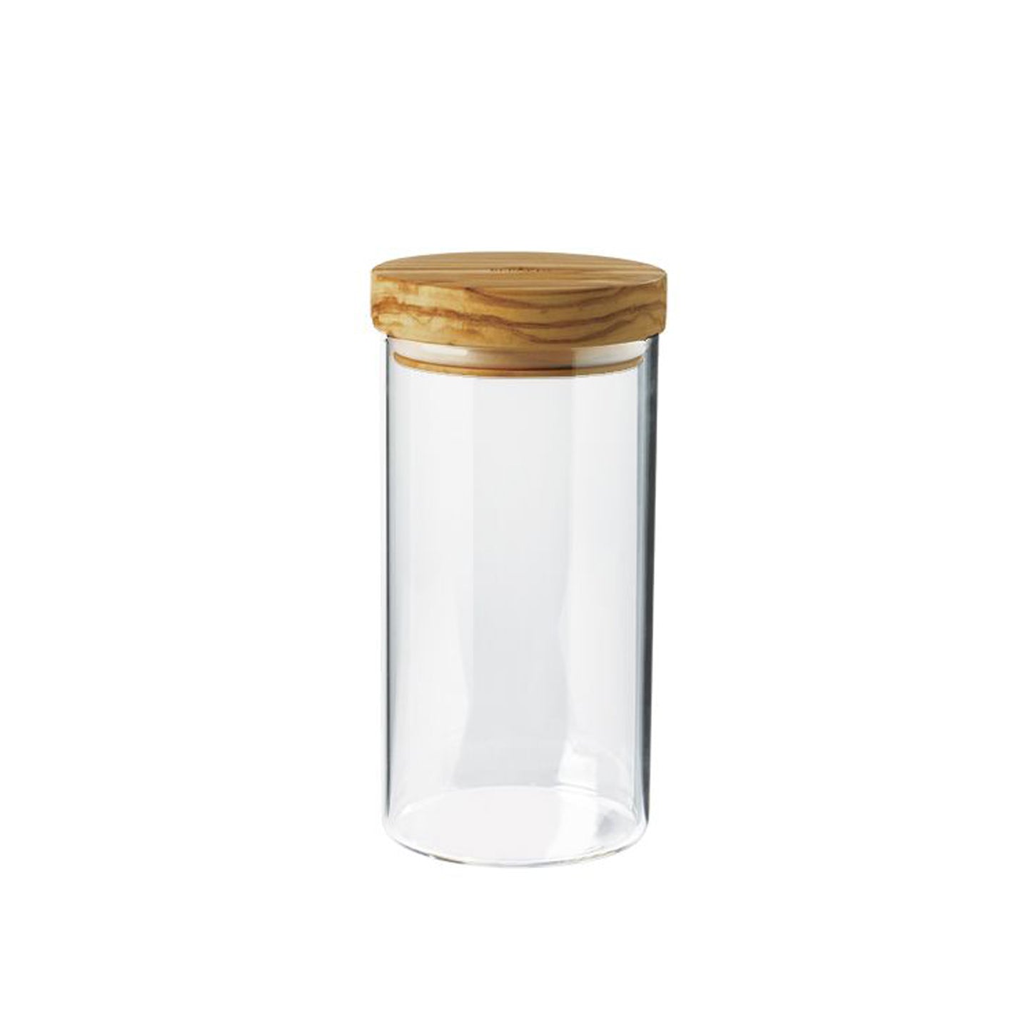 Berard Olivewood Glass Storage Jar with Olivewood Lid