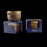 Berard Olivewood Salt Pot with Magnetic Lid and Scoop