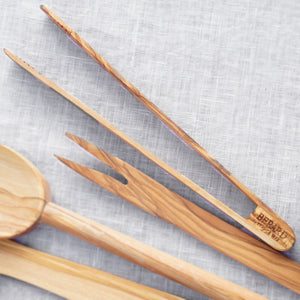 Berard Olivewood Toaster Tongs with Magnet / 20cm