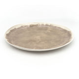 Bertozzi Brushed Oval Platter / Porcelain / 40x30cm / Grey *