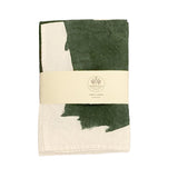 Bertozzi Linen Napkin 45x45cm / Pack of 4 / Green/White Border