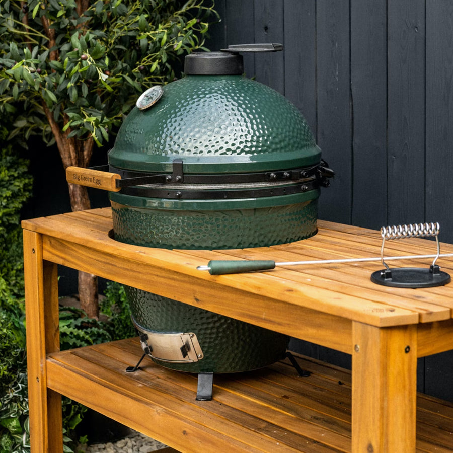 Big Green Egg Large with Acacia Table