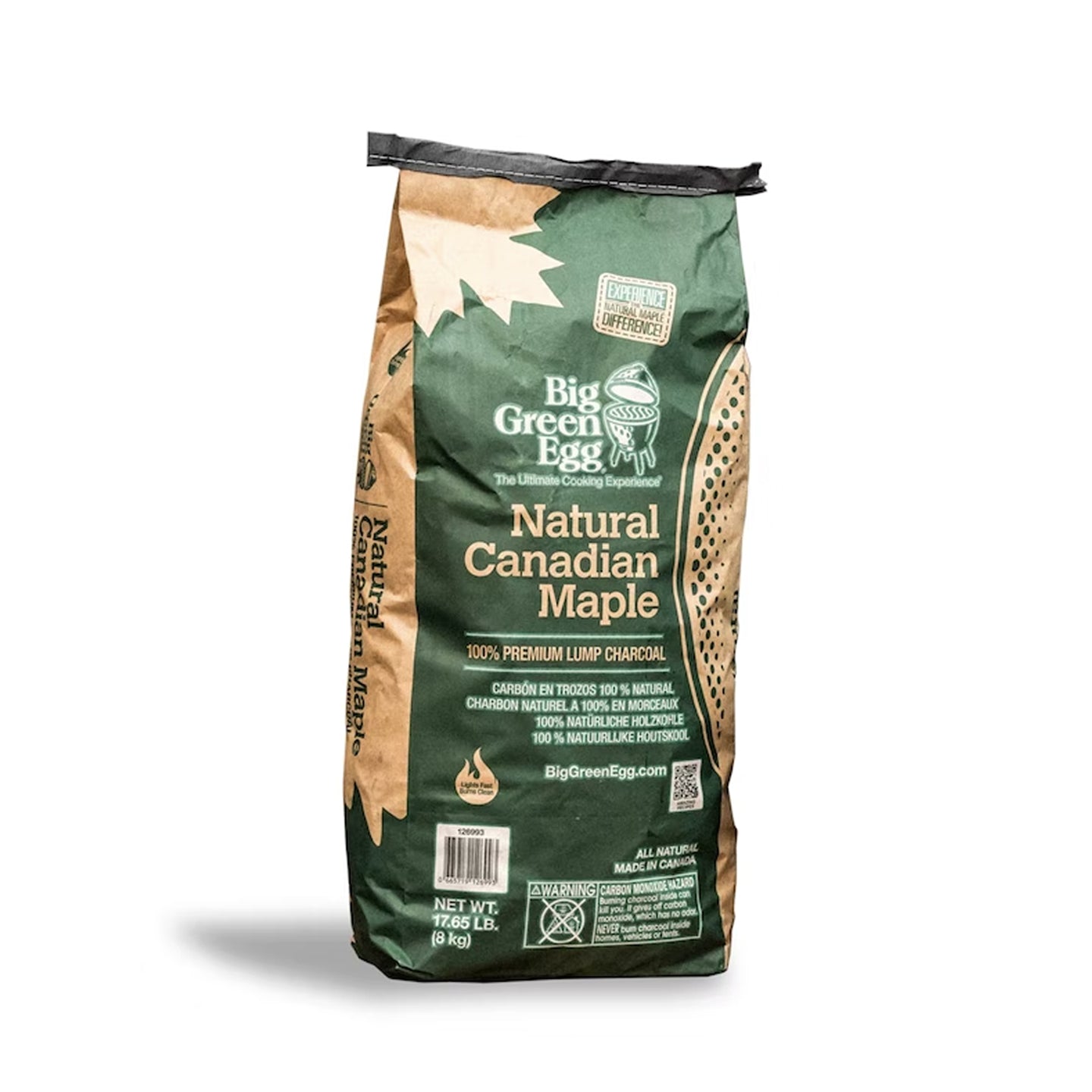 Big Green Egg Maple Lumpwood Charcoal / 8kg