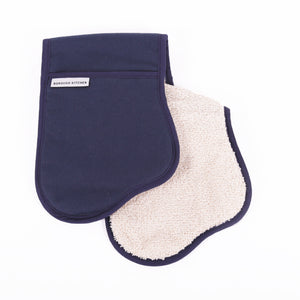 Borough Kitchen Double Oven Glove / Navy