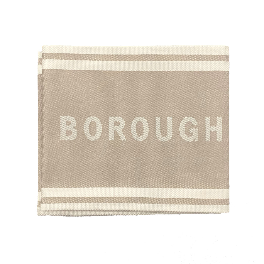 Borough Kitchen French Jacquard Tea Towel / Taupe *