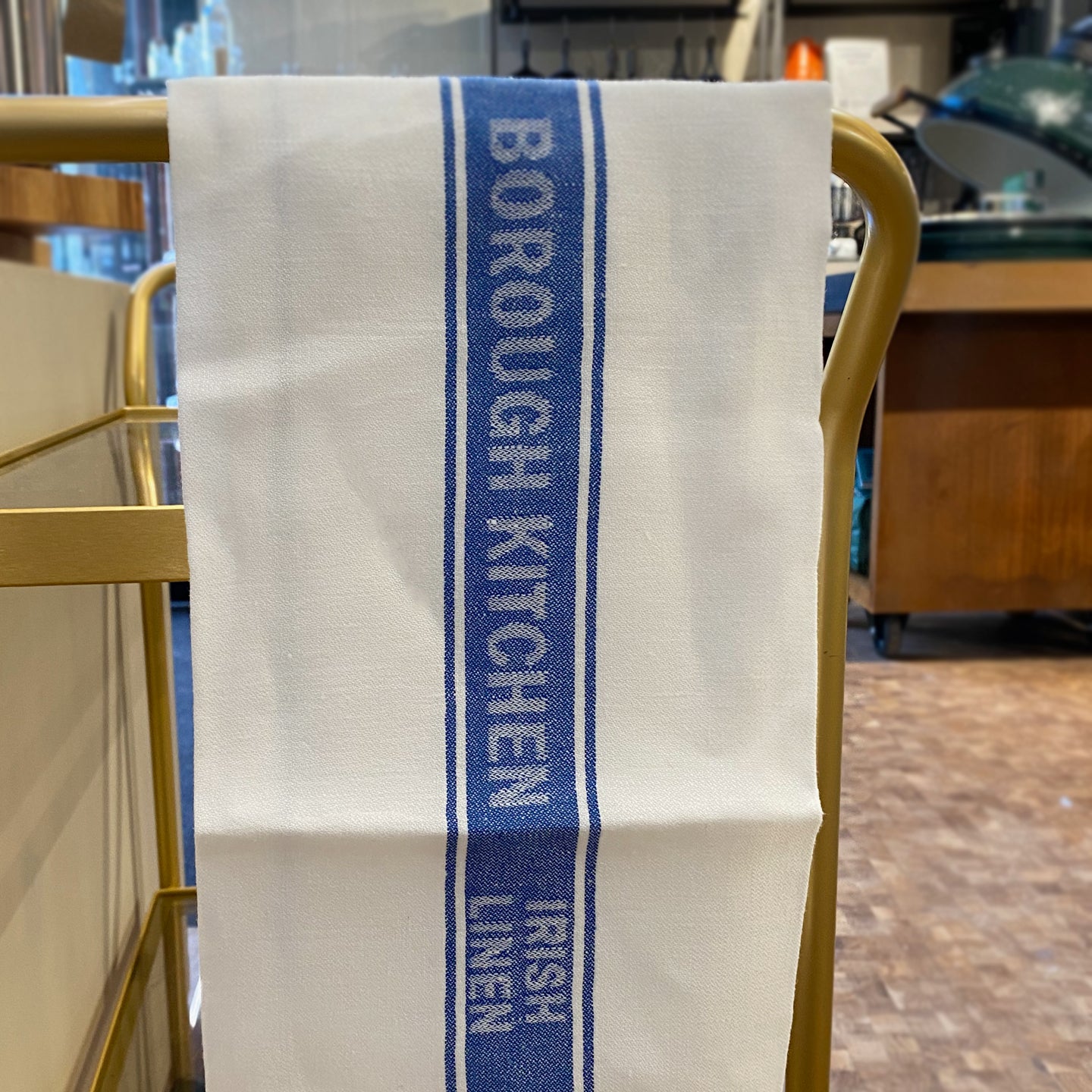 Borough Kitchen Irish Linen Tea Towel / Blue