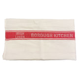 Borough Kitchen Irish Linen Tea Towel / Red