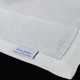 Borough Kitchen Off-White Linen Placemat with Hem-Stitch / 38x50cm / 4 Pack