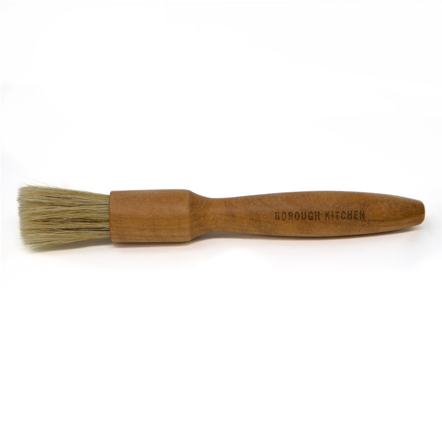 Borough Kitchen Round Pastry Brush / Cherry Wood Handle