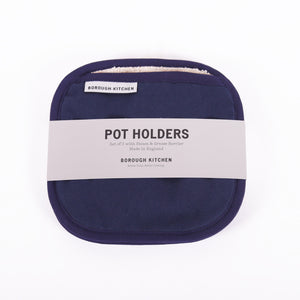 Borough Kitchen Pot Holder / Pack of 2 / Navy