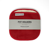 Borough Kitchen Pot Holder / Pack of 2 / Red