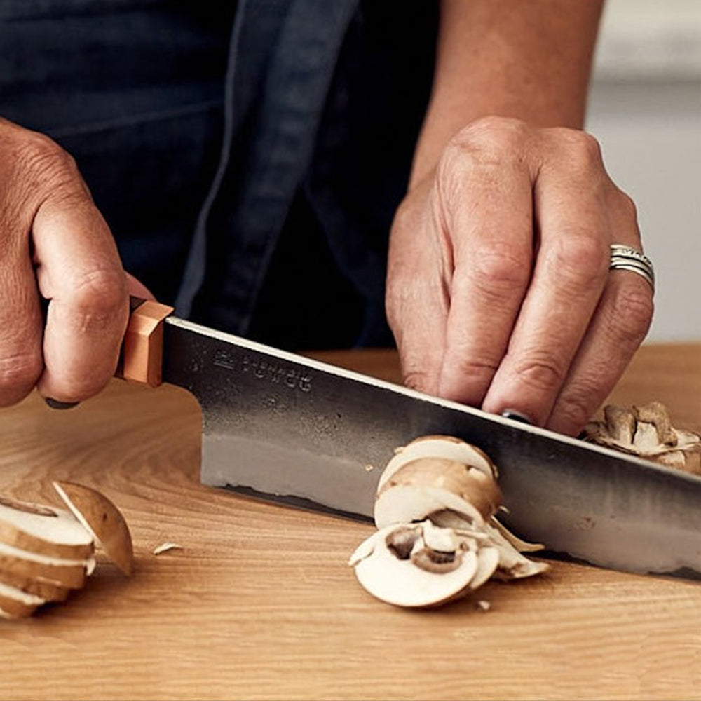 Blenheim Forge Original 5 Knife, Whetstone and Walnut Block Set