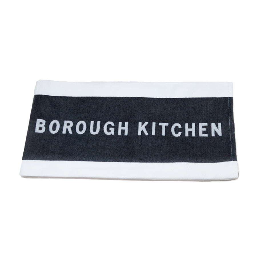 Borough Kitchen French Jacquard Tea Towel / Black