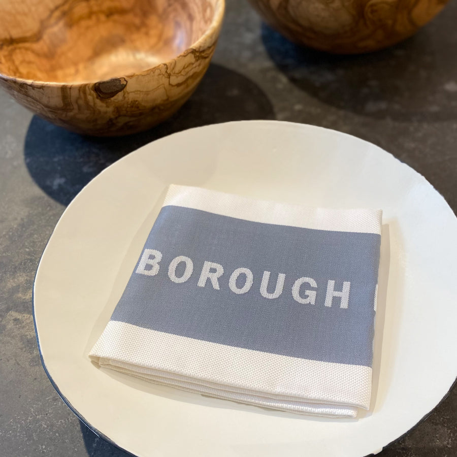 Borough Kitchen French Jacquard Tea Towel / Slate *