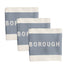 Borough Kitchen French Jacquard Tea Towel / Pack of 3 / Slate