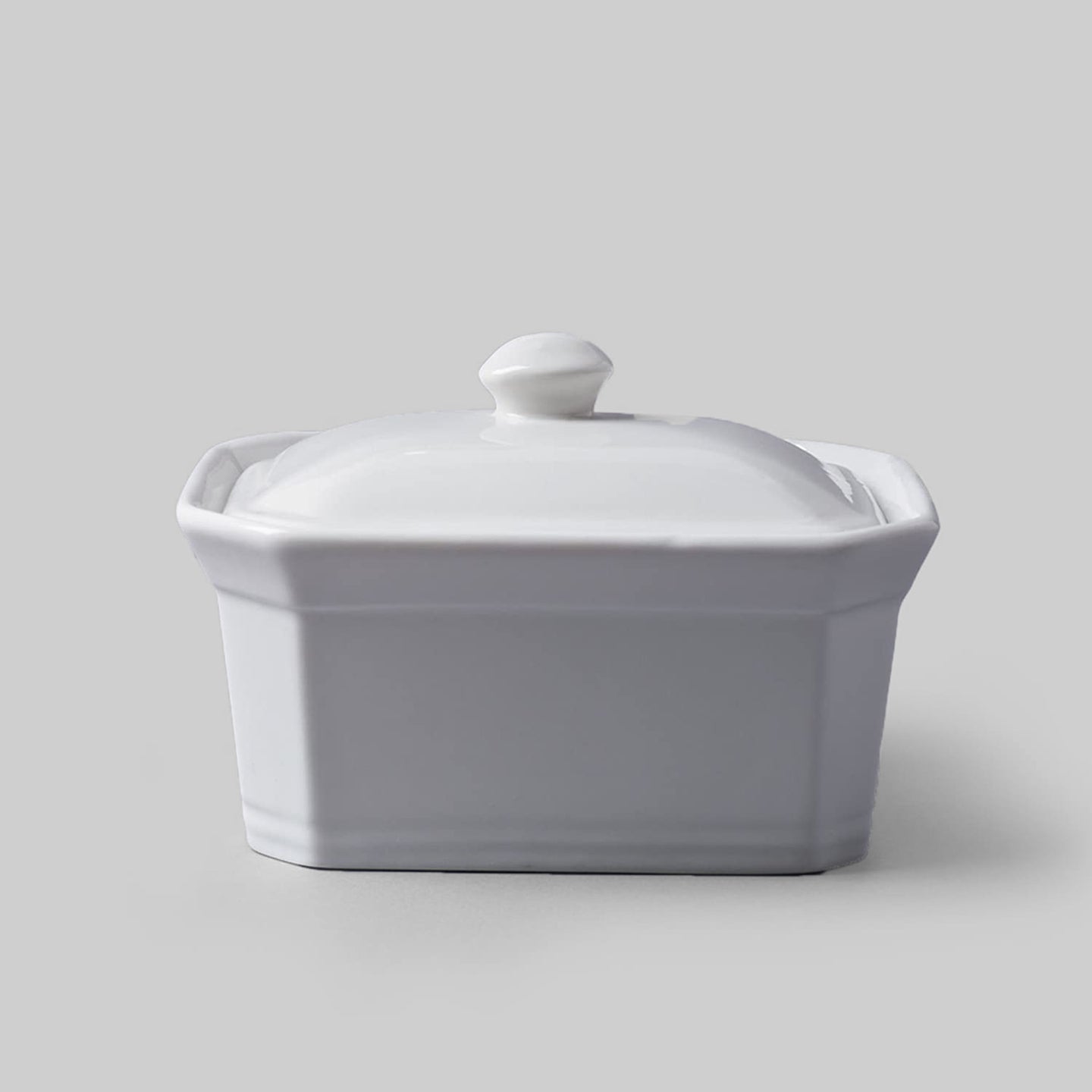 Porcelain Terrine with Lid / Large / 18x11x13cm