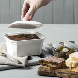 Porcelain Terrine with Lid / Large / 18x11x13cm