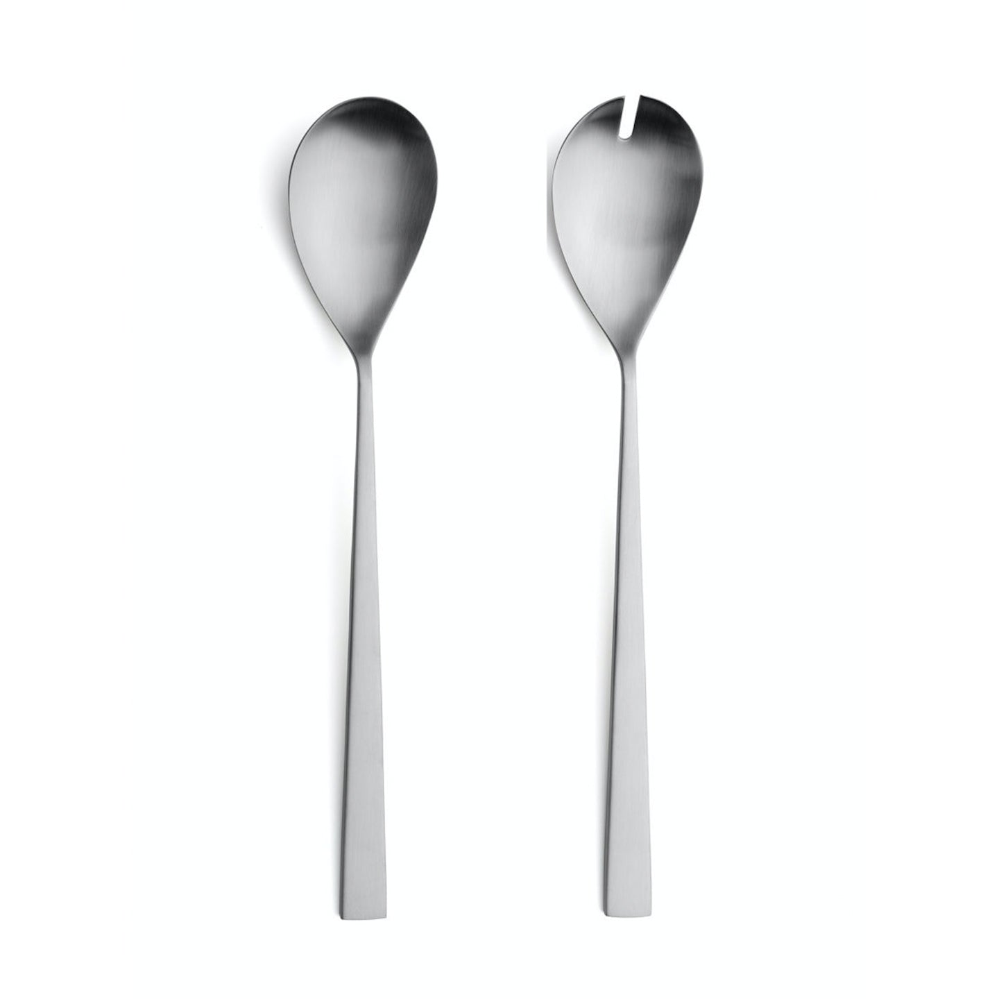 Cutipol Bauhaus Salad Servers / Brushed Steel