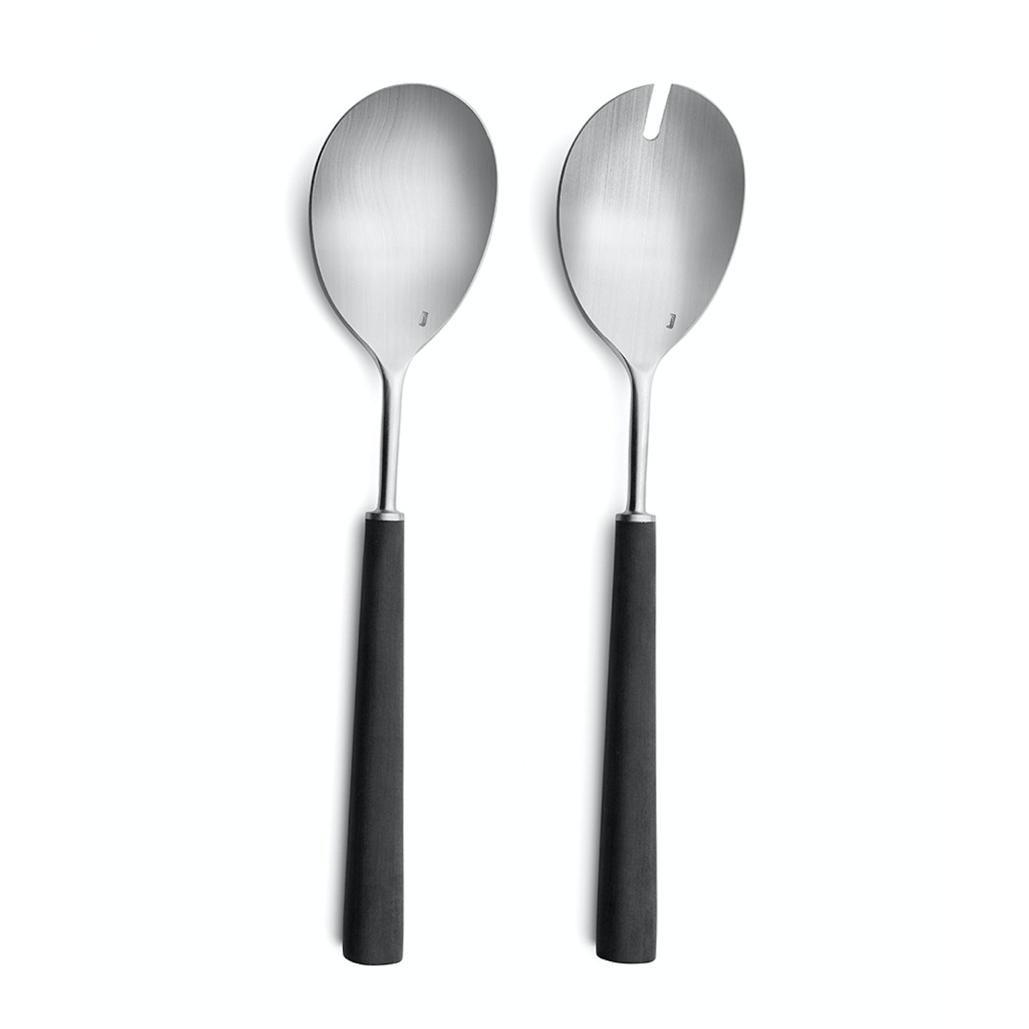 Ebony Salad Servers Stainless Steel