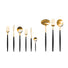 Cutipol Goa 75 Piece Cutlery Set / Black & Gold