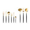 Cutipol Goa 75 Piece Cutlery Set / Black & Gold