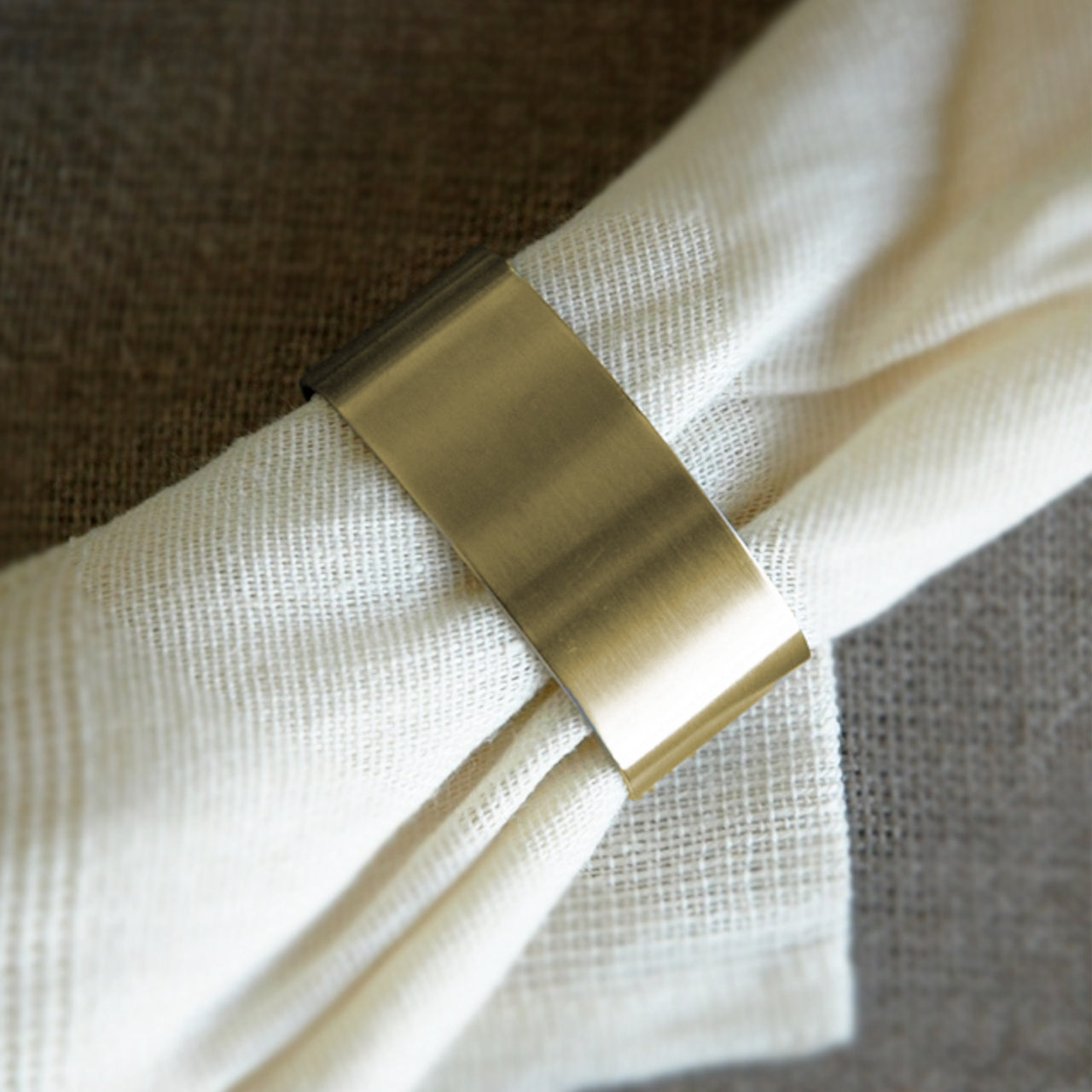 Gold shop napkin rings
