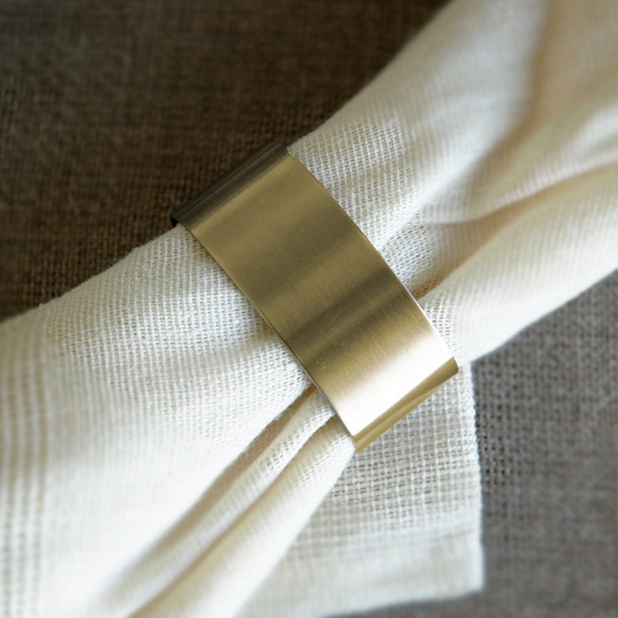 Cutipol Napkin Ring / Brushed Gold