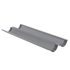 De Buyer Non-Stick Perforated Double Baguette Baking Tray