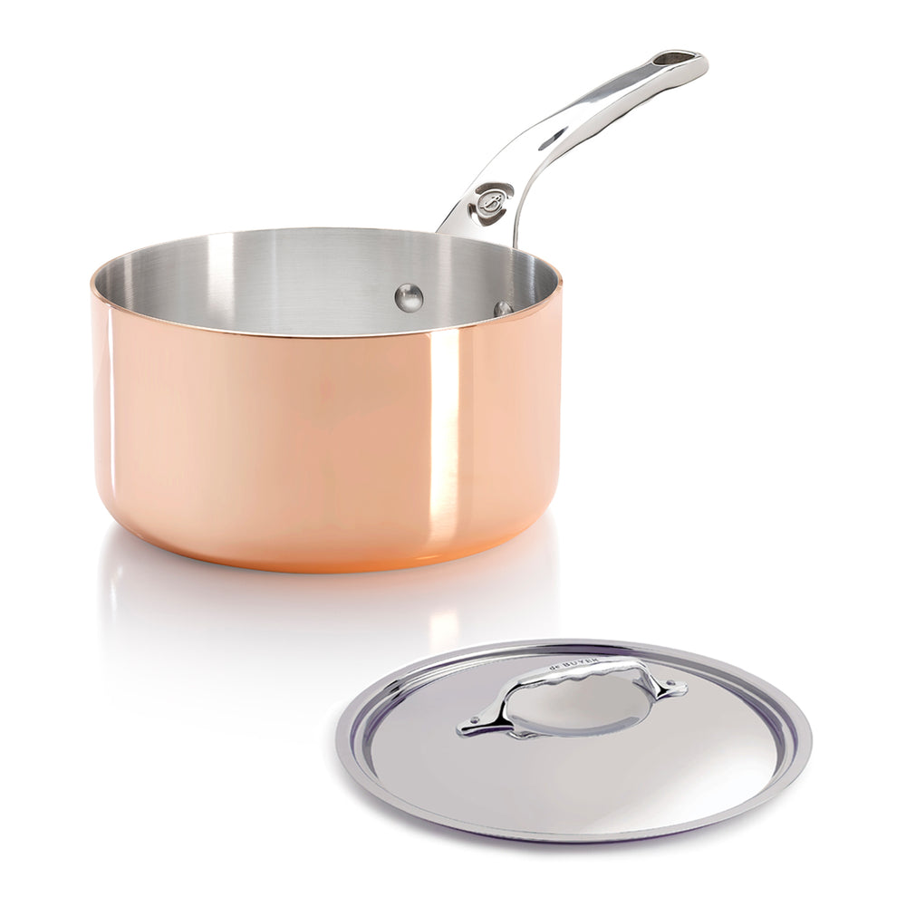 De Buyer Prima Matera SS Induction Saucepan with Lid / 16cm