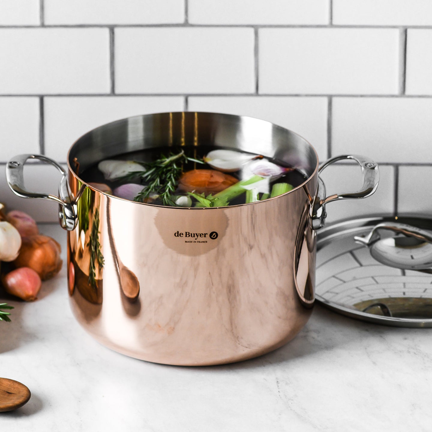 De Buyer Prima Matera SS Induction Stewpan/Stockpot with Lid