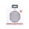 Stainless Steel Cocktail Straws 6 Piece Set w / Cleaning Brush **