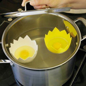 Silicone shop egg poachers