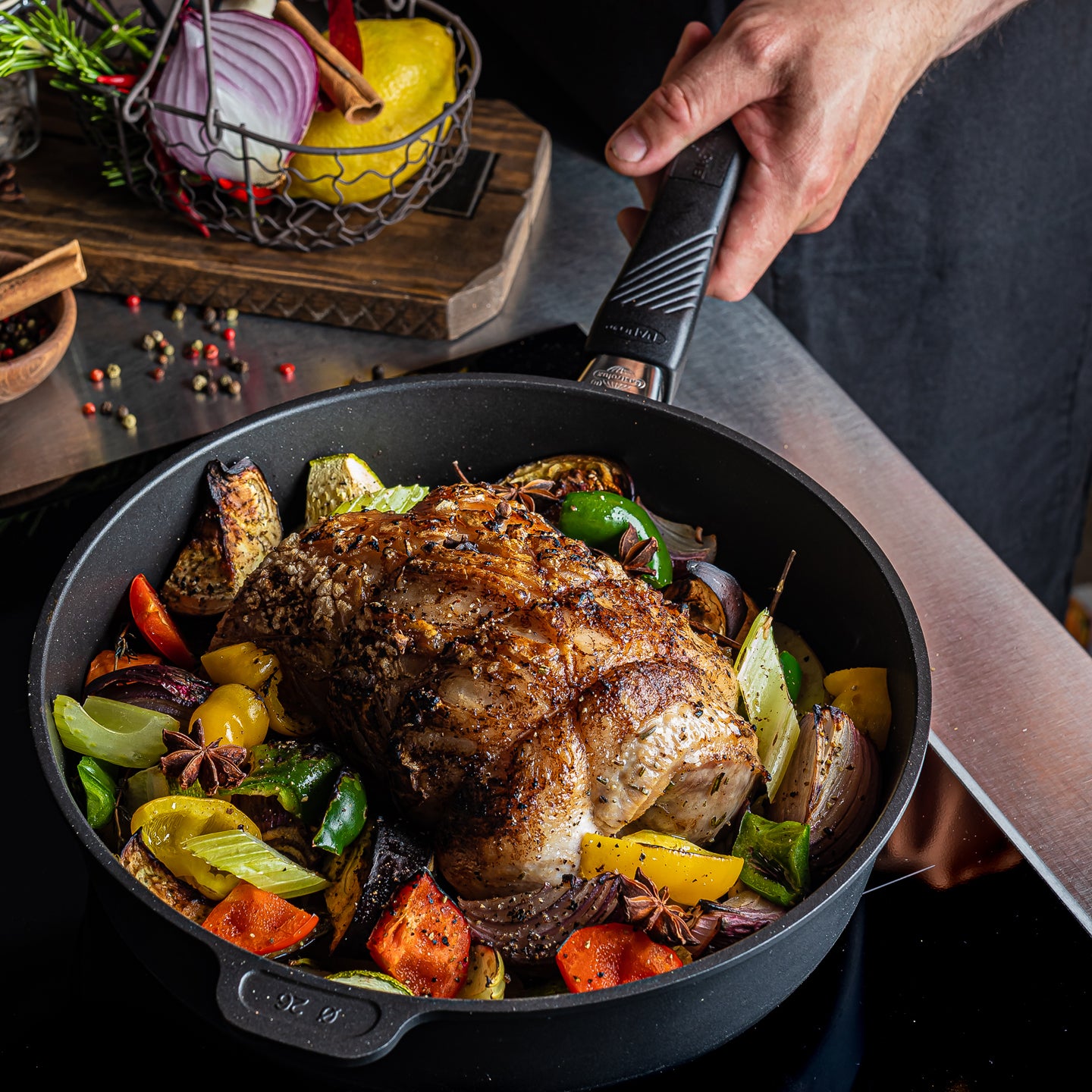 Gastrolux Biotan Plus Non-Stick Saute Pan with Lid