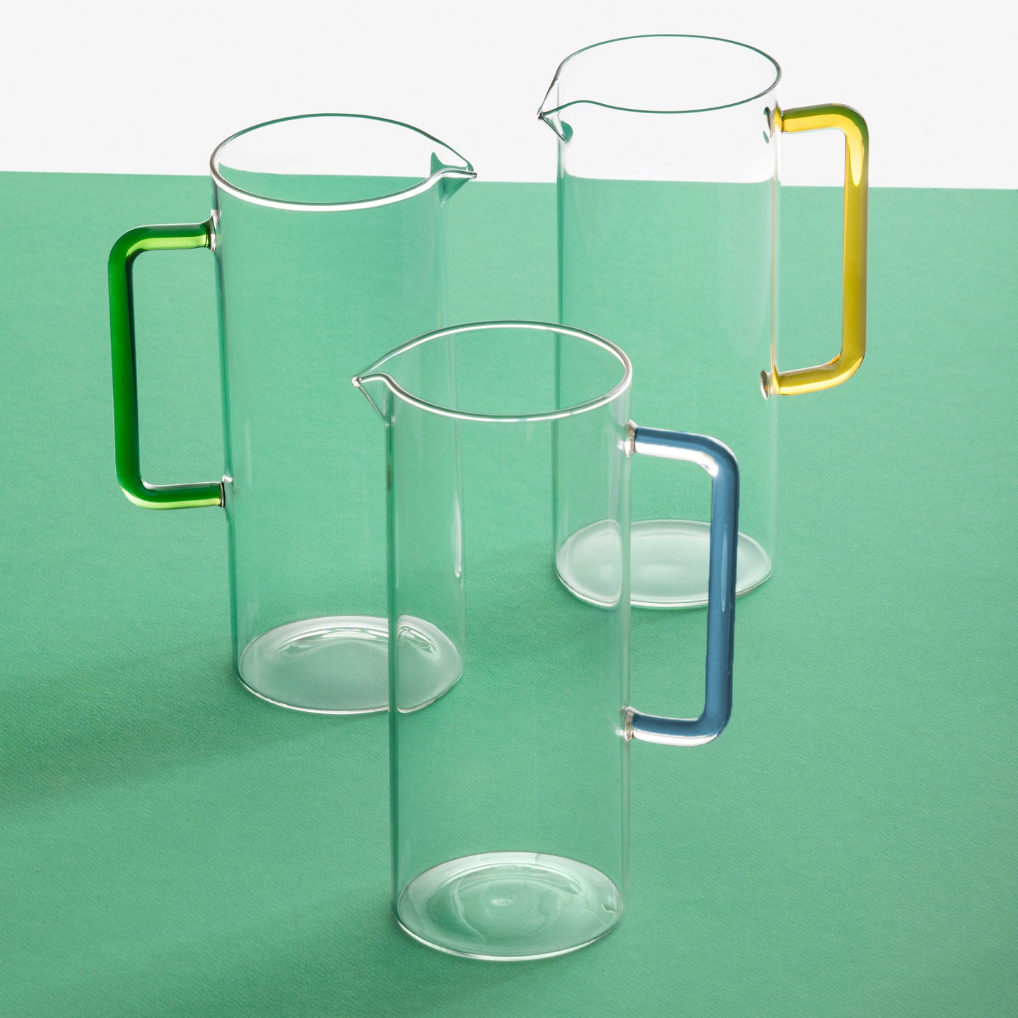 Tube Jug / Pitcher with Yellow Handle - Thumbnail 2