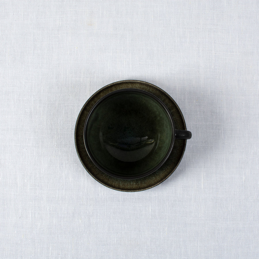Jars Tourron Jumbo Breakfast Cup & Saucer / Samoa / Black (Online Only)