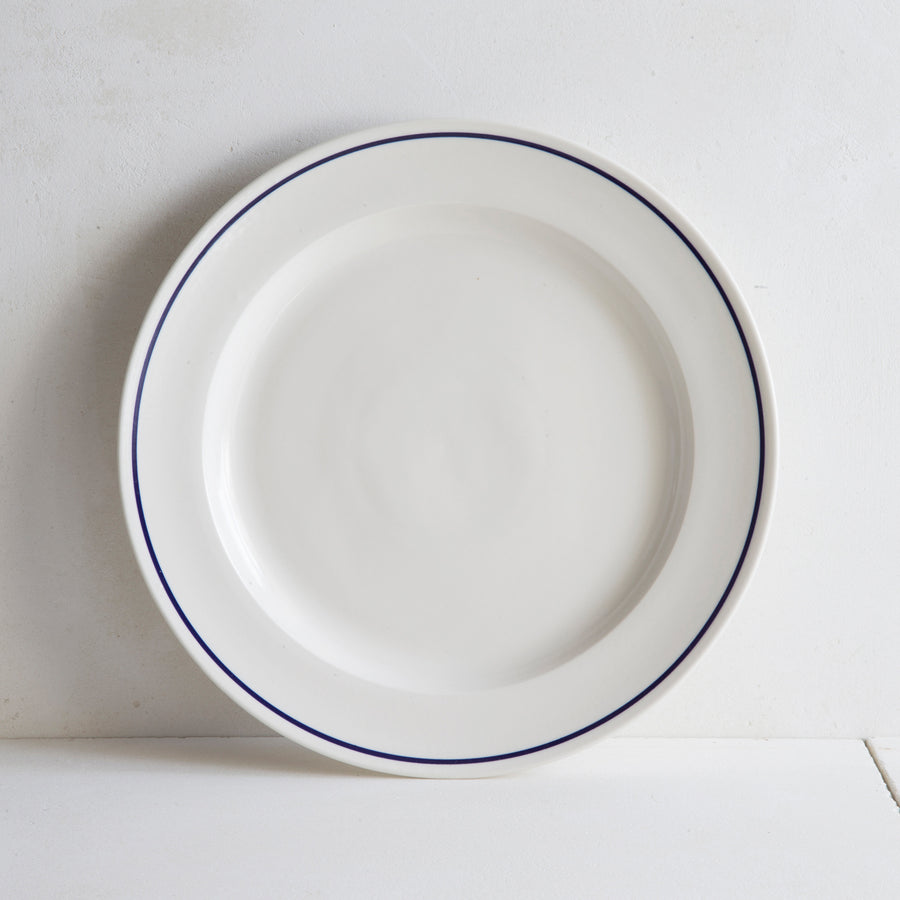John Julian Classical Porcelain Cobalt Blue Line Charger Plate / 30cm *