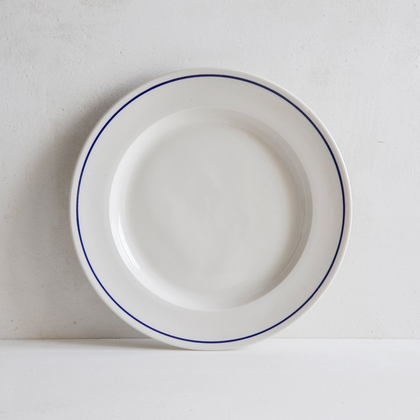 John Julian Classical Porcelain Cobalt Blue Line Dinner Plate / 27cm *