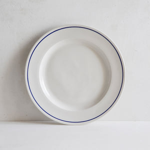 John Julian Classical Porcelain Cobalt Blue Line 16 Piece Dinner Set