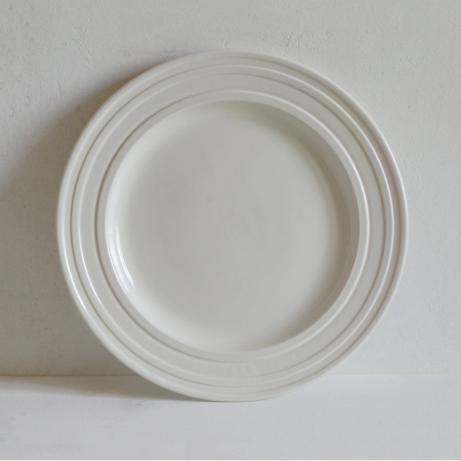 John Julian Classical Porcelain Impressed Line Charger Plate / 30cm *