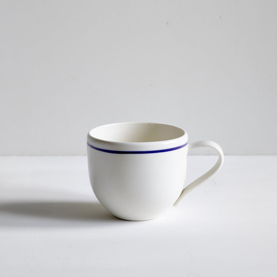 John Julian Simple Porcelain Mug / Cobalt Blue Line