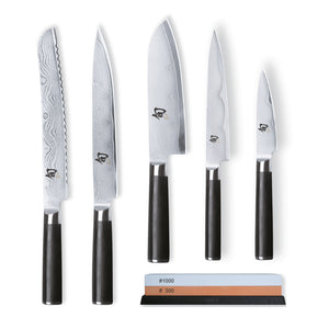 Kai Shun Classic 5 Knife and Whetstone Set