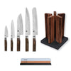 Kai Shun Premier 5 Knife, Whetstone and Block Set / Walnut Block