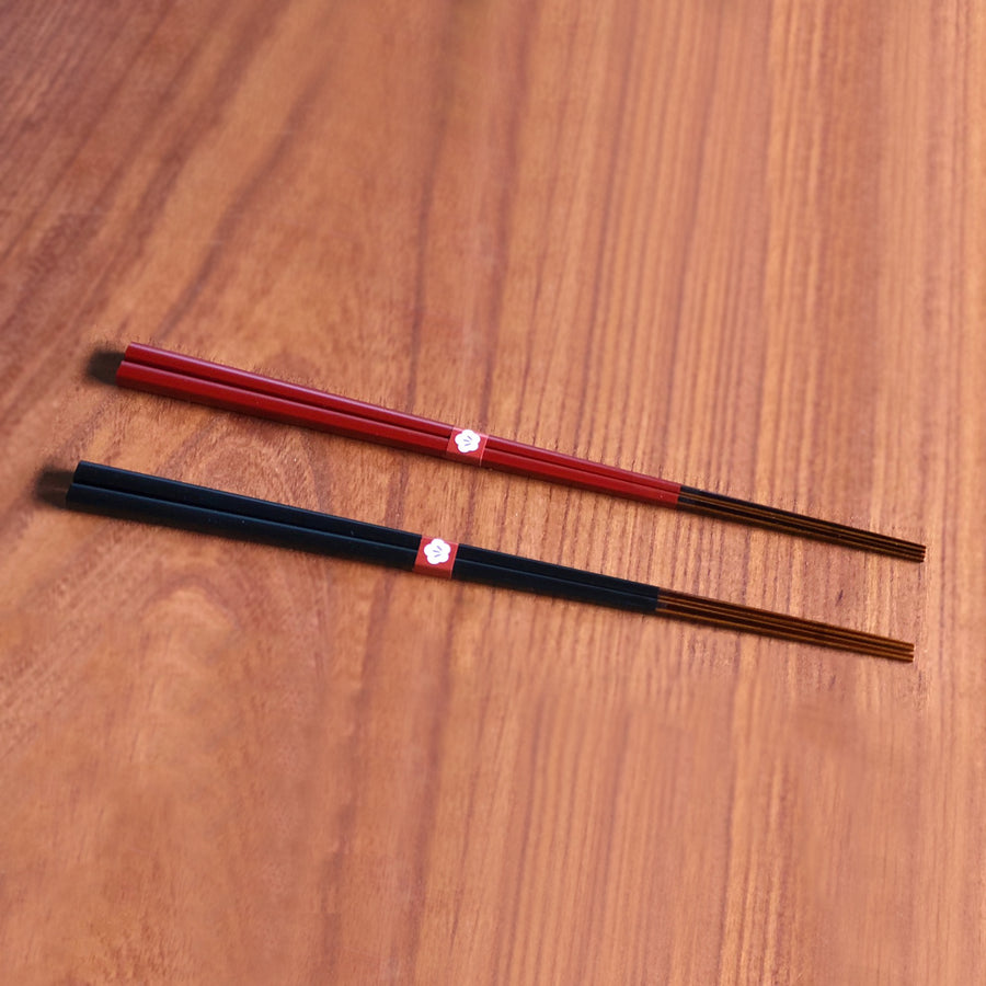 Kawai Traditional Japanese Chopsticks / 23cm / Dark Red