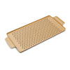 Kaymet Serving Tray Rectangle Gold and Rubber