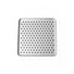 Kaymet Serving Tray Square Silver & Rubber / 17x17cm