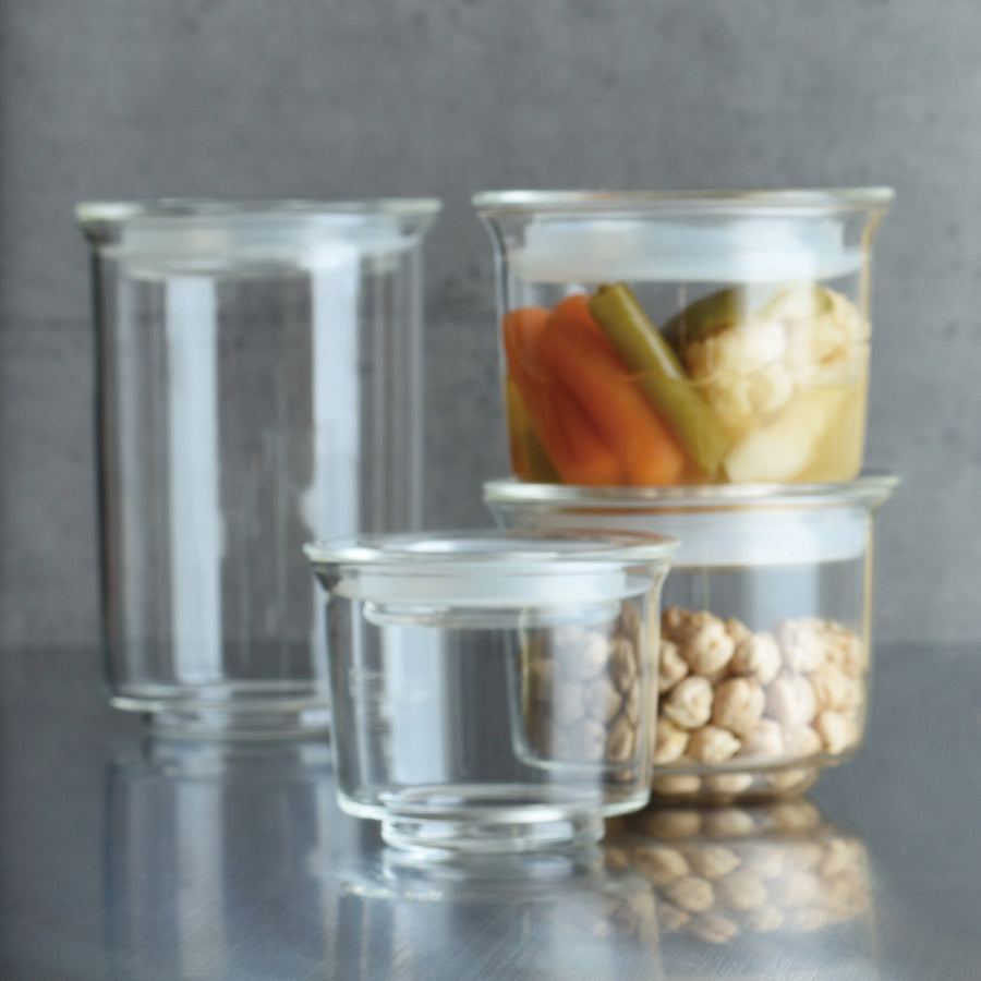 Kinto Bottlit Canister, Modern Spice Jar, Glass with Cork - The Reluctant  Trading Experiment