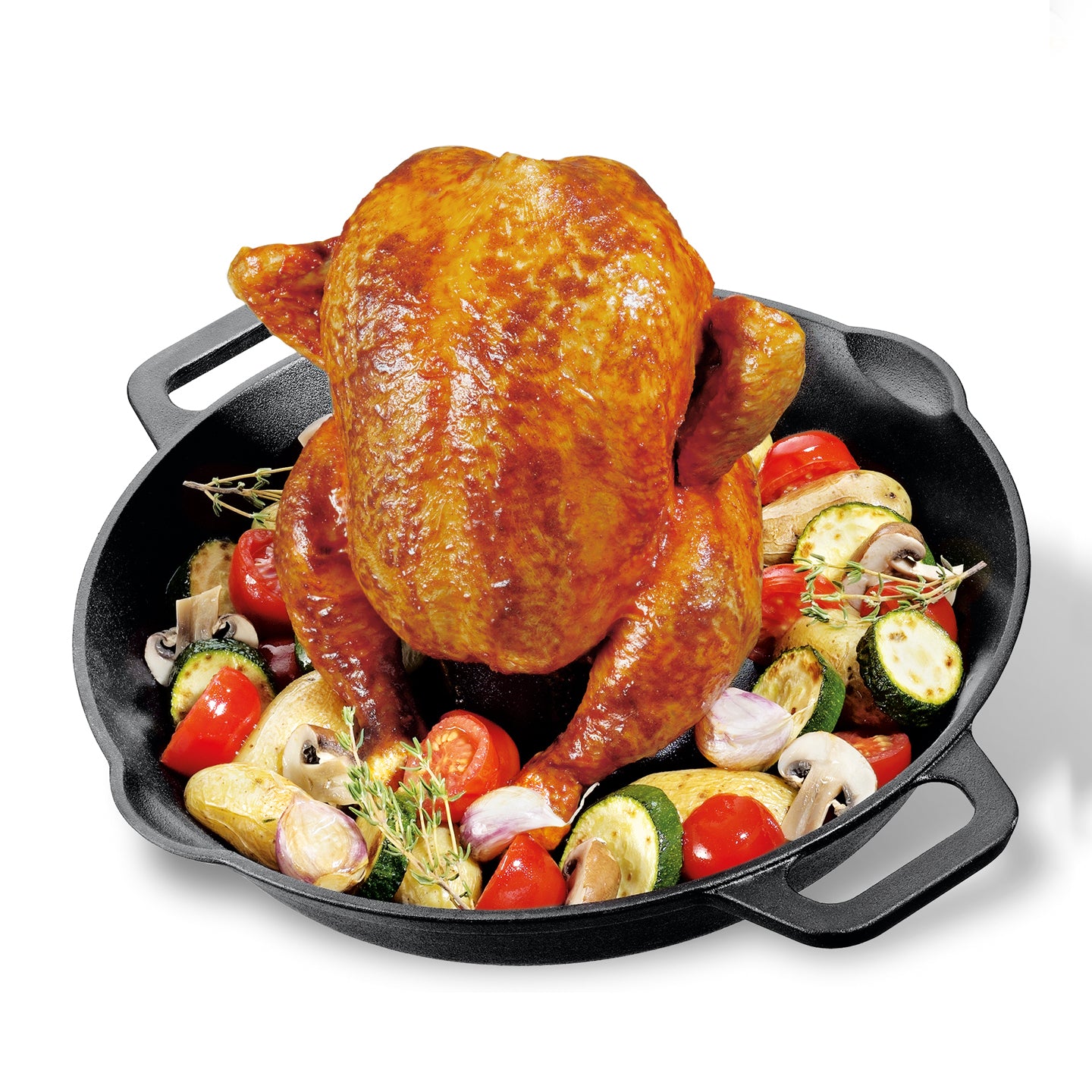 Kuchenprofi Cast Iron Vertical Chicken Roaster **